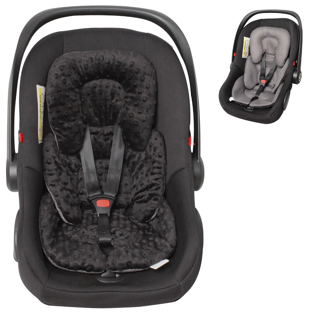 Infant Carseat Insert for Newborn Baby 2-In-1 Reversible Support Pad | Girls Boys Thickened Head & Body Support for Carseats Strollers Swings Bouncers All Seasons Use