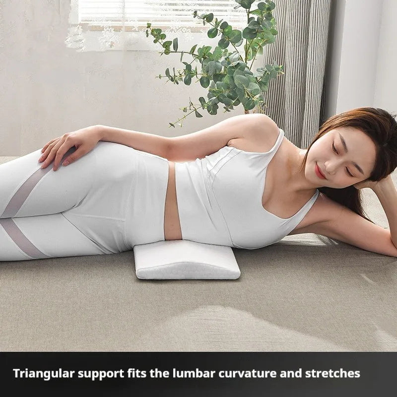 Lumbar Support Pillow, Back Support Memory Foam Pillow for Sleeping in Bed Waist Support Cushion for Lower Back Pain Relief