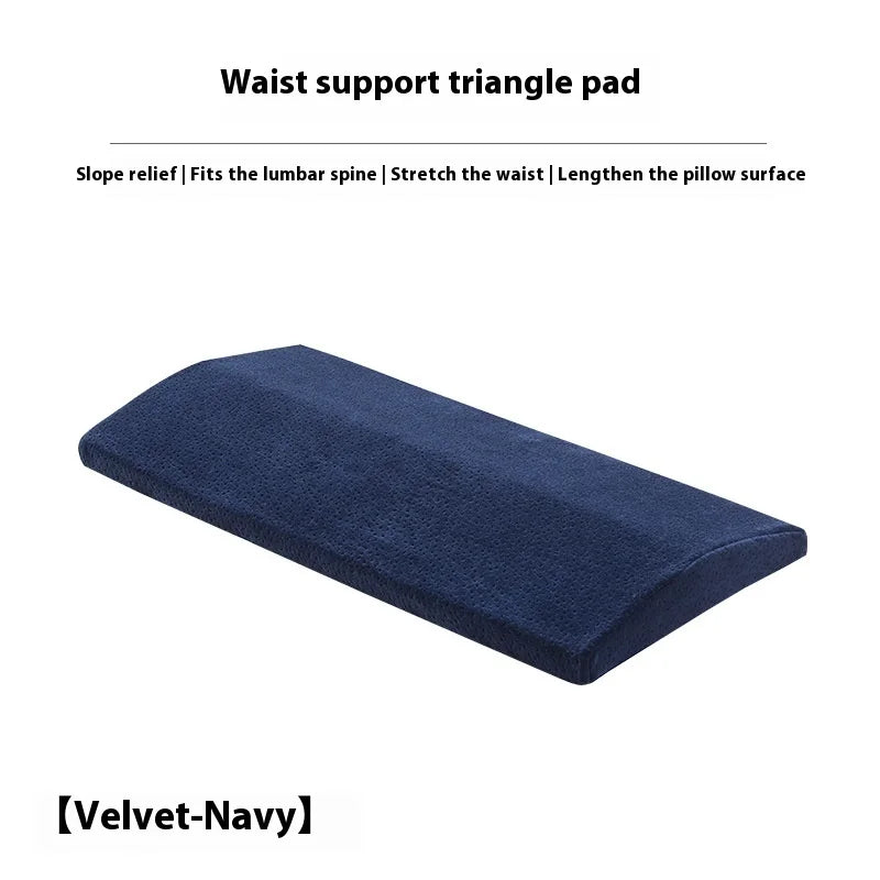 Lumbar Support Pillow, Back Support Memory Foam Pillow for Sleeping in Bed Waist Support Cushion for Lower Back Pain Relief