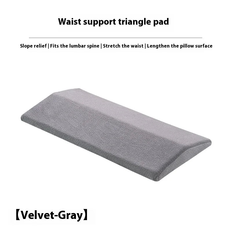 Lumbar Support Pillow, Back Support Memory Foam Pillow for Sleeping in Bed Waist Support Cushion for Lower Back Pain Relief