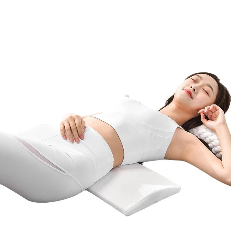 Lumbar Support Pillow, Back Support Memory Foam Pillow for Sleeping in Bed Waist Support Cushion for Lower Back Pain Relief