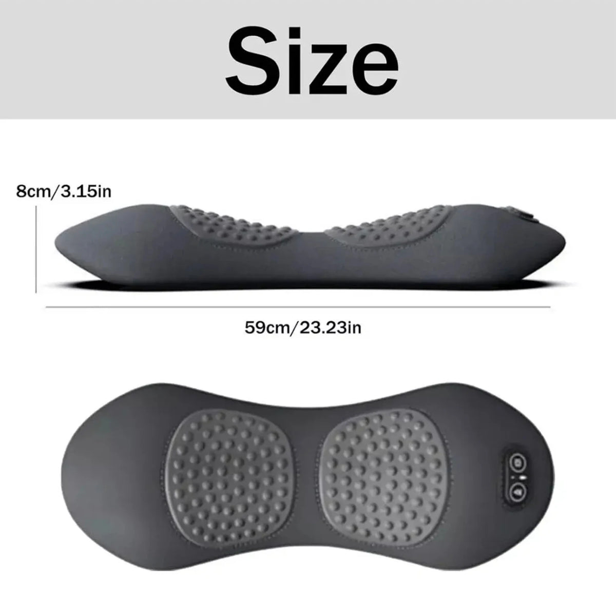 3 in 1 Electric Lumbar Support Pillow with Adjustable Height Back Massager with Heat Back Support Pillow for Lower Back