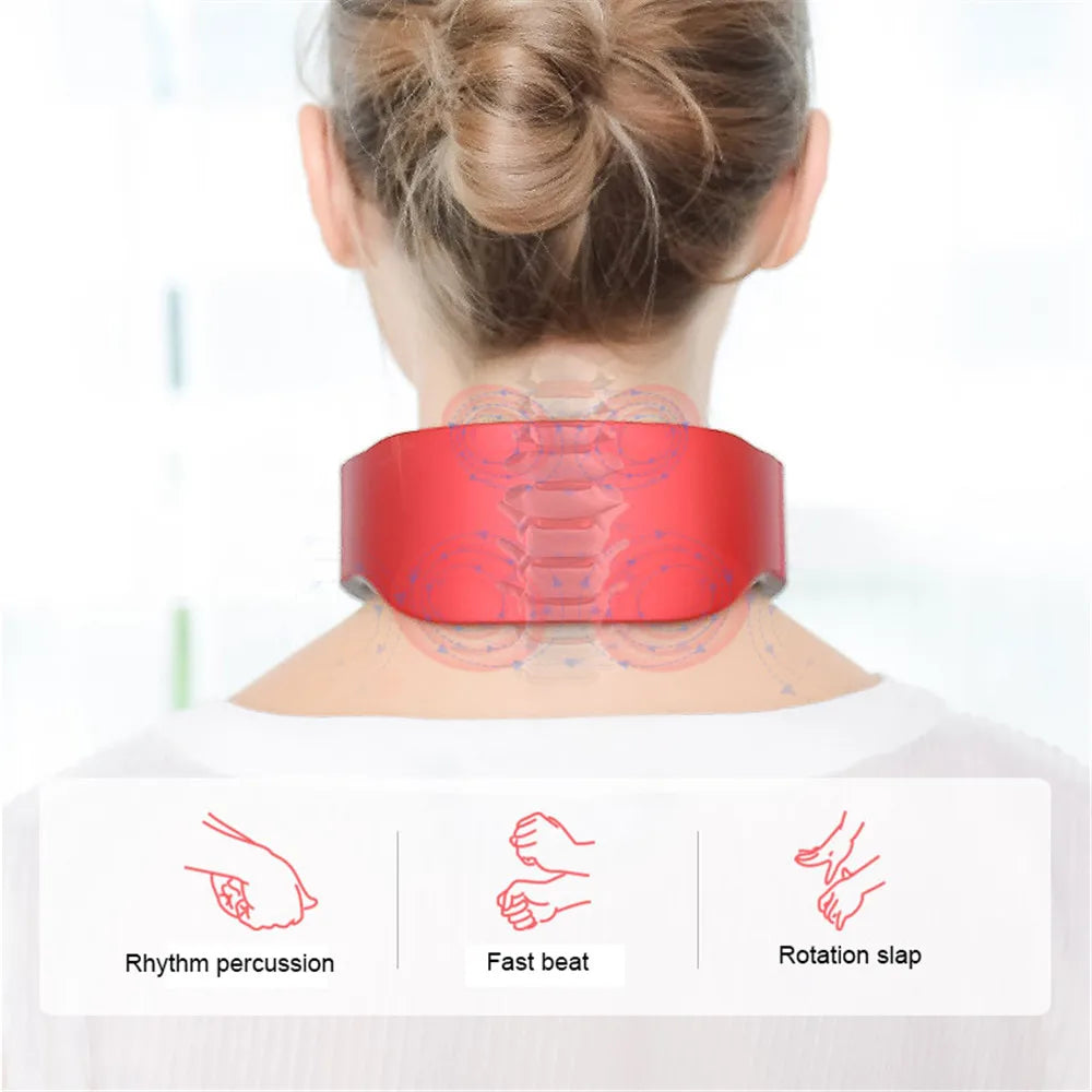 Smart Electric Massage Machine Neck and Shoulder Pulse Massager Kneading TENS Wireless Cervical Vertebra Relax Relief