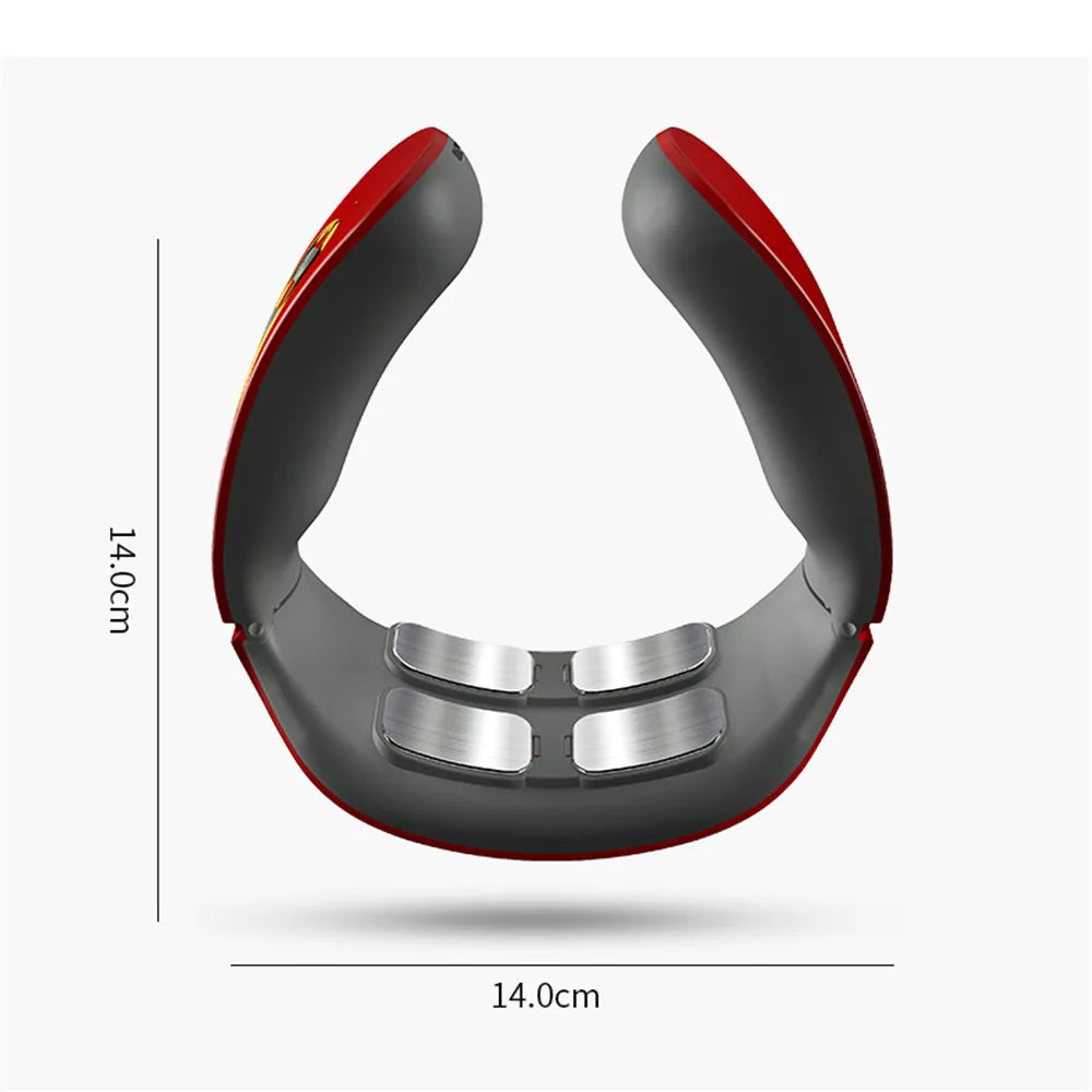 Smart Electric Massage Machine Neck and Shoulder Pulse Massager Kneading TENS Wireless Cervical Vertebra Relax Relief