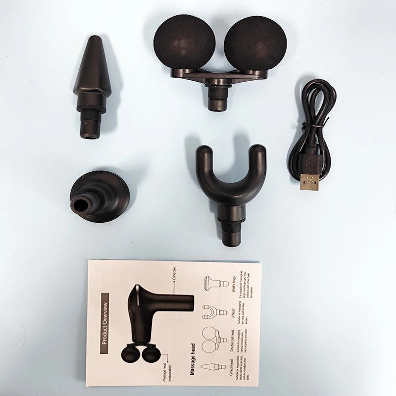 Mini massage gun, portable cordless gun, massage machine, deep tissue relaxation, body massage device, relieve fatigue