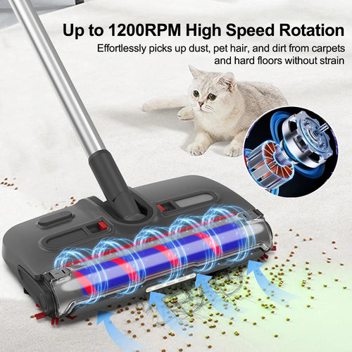 Automatic Sweeper Electric Cleaning Mop Pet Hair Sweeping Machine Cordless Hard Floor Cleaner USB Charging Electric Sweeping Mop