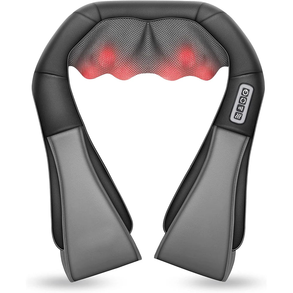 Back Massager, Heated Shiatsu Neck Massager, Portable Full Body Massager,Deep Kneading Shoulder Electric Massage shawl,Waist Leg