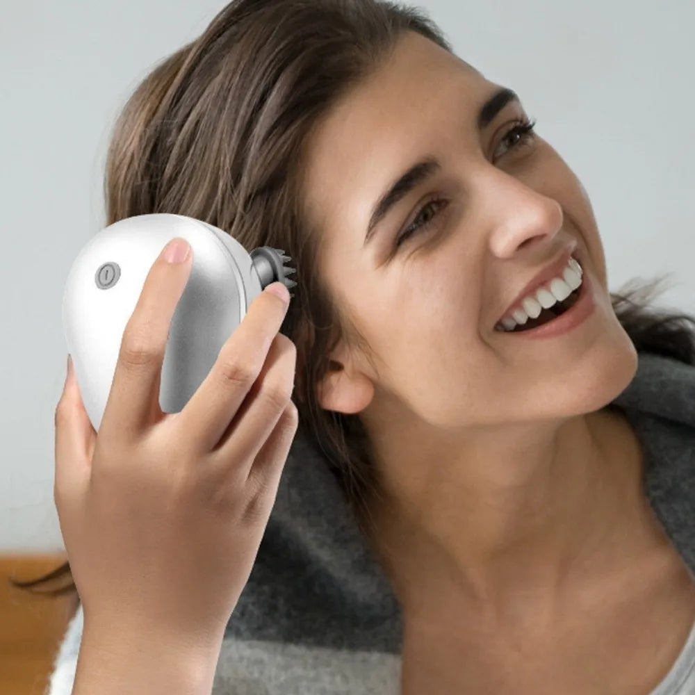 Muscle Massager Electric Head Massager Scalp Relax Vibration Scalp Massager Kneading Rechargeable Head Massage Machine Women/Men