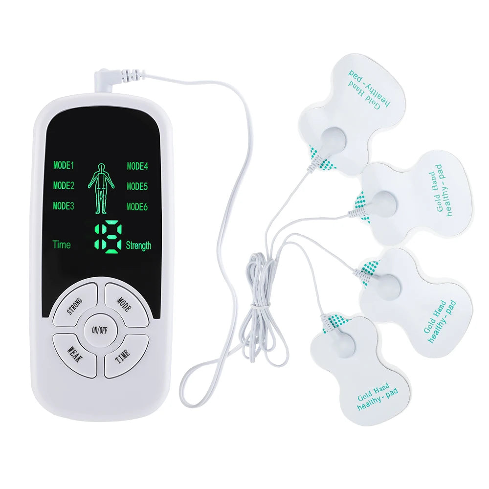 Tens Machine Pulse Massager Tens Acupuncture Electric Body Massage Instrument Electrical Muscle Stimulator for Neck Back Relax