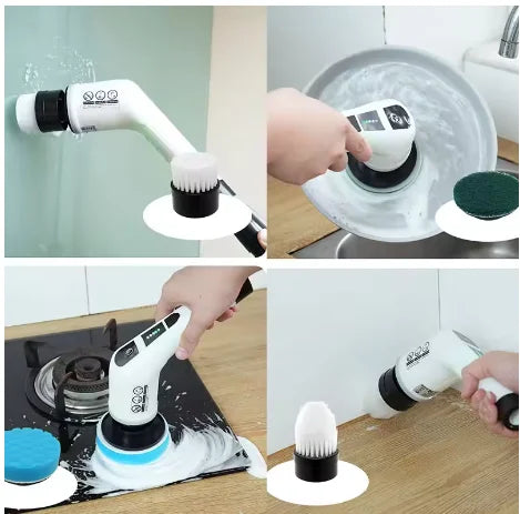 Electric Cleaning Brush 9 in 1 2000 mAh , Cleaning Tool for Living Room, Bathroom and Kitchen