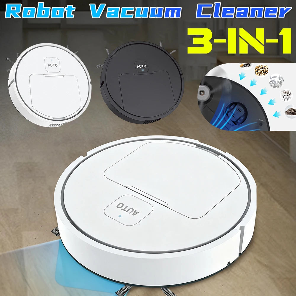 Rechargeable Sweeper Robot Automatic Cleaning Sweeping Machine 3 In 1 Vacuum Cleaner Mopping Home Office Electric Sweeper New