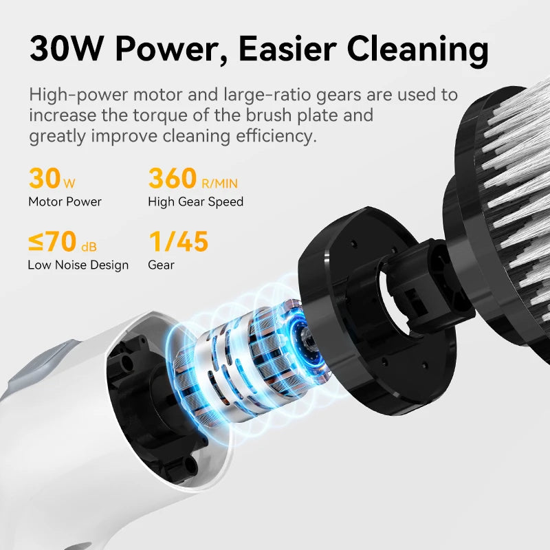 Electric Cleaning Brush 7-in-1 Bathroom Cordless Electric Spin Scrubber Window Kitchen Toilet Automotive Household Cleaning