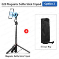 Magnetic Selfie Stick Tripod for iPhone 12-16 Pro Max, 51" Travel Tripod Stand with Magsafe, Phone Clamp for Android Smartphone