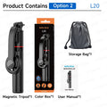 Magnetic Selfie Stick Tripod Desktop Stand for Cell Phone Outdoor Live Video Multi-function Vlog Shooting, Optional Fill Light