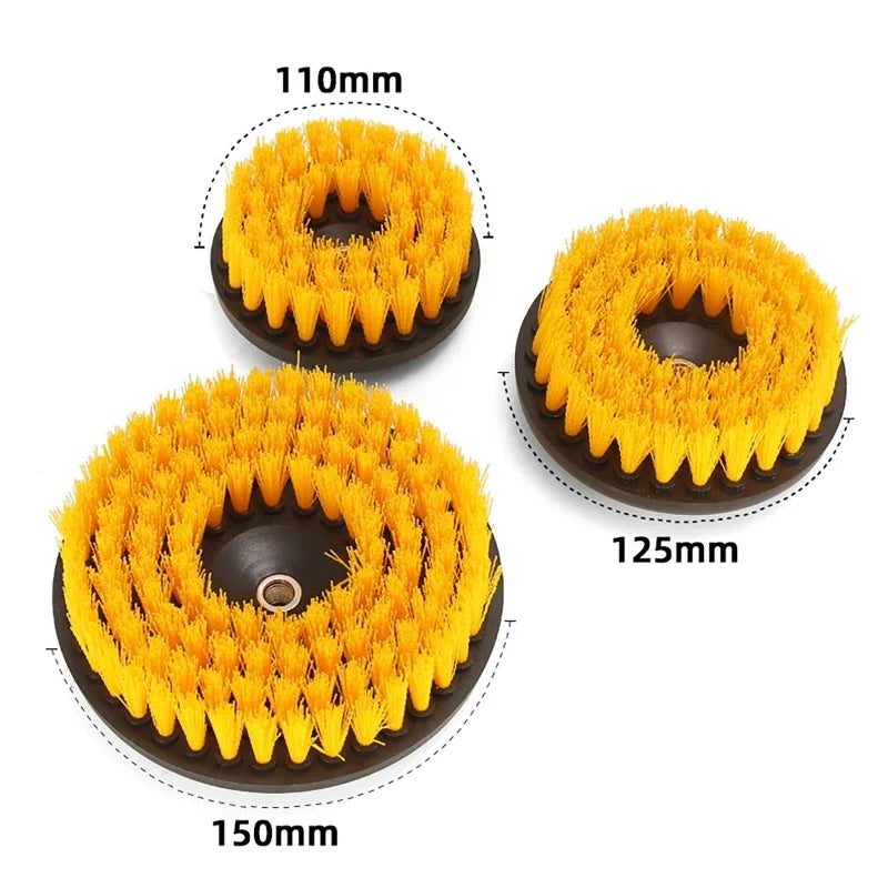 Electric Cleaning Brush Bathroom Courtyard Broom Polishing and Sweeping Snow Leaves, all-in-one Retractable Cleaning Brush