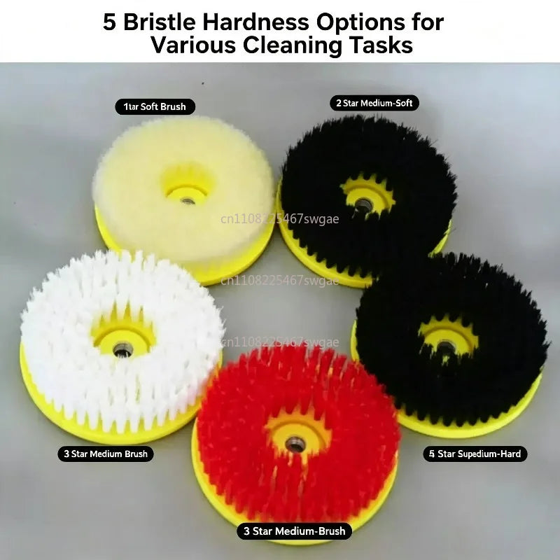 Electric Cleaning Brush Bathroom Tiles Large Hard Bristle Floor Brush Kitchen Carpet Multifunctional Electric Drill Cleaning