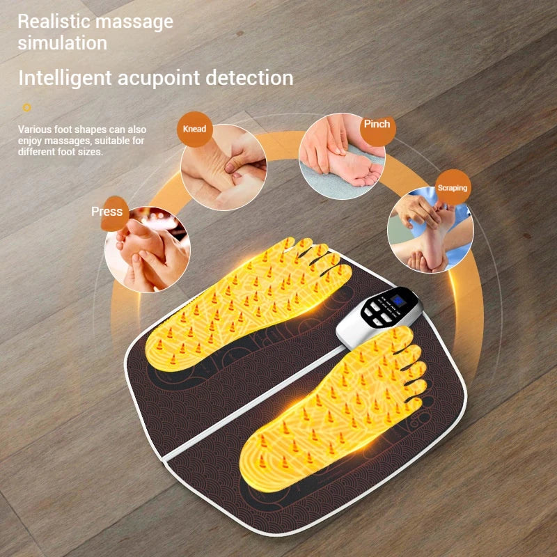 Foot Massage Machine Foot Massager Pulse Micro Current Foot Massager Foot Massage Pad Muscle Stimulator  Sandalias Beauty Health