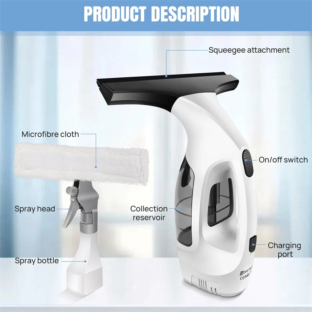 Electric Squeegee for Removing Water USB Charging Wireless Electric Scraper Water Removal Car Wash Equipment for Business
