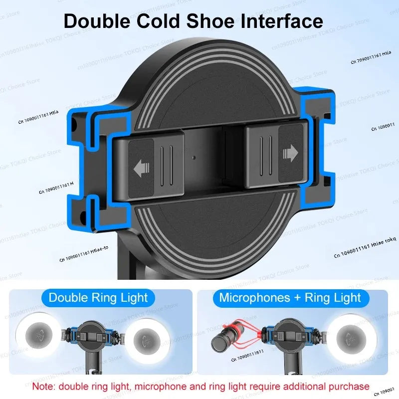Magnetic Selfie Stick Tripod for iPhone 12-16 Pro Max, 51" Travel Tripod Stand with Magsafe, Phone Clamp for Android Smartphone