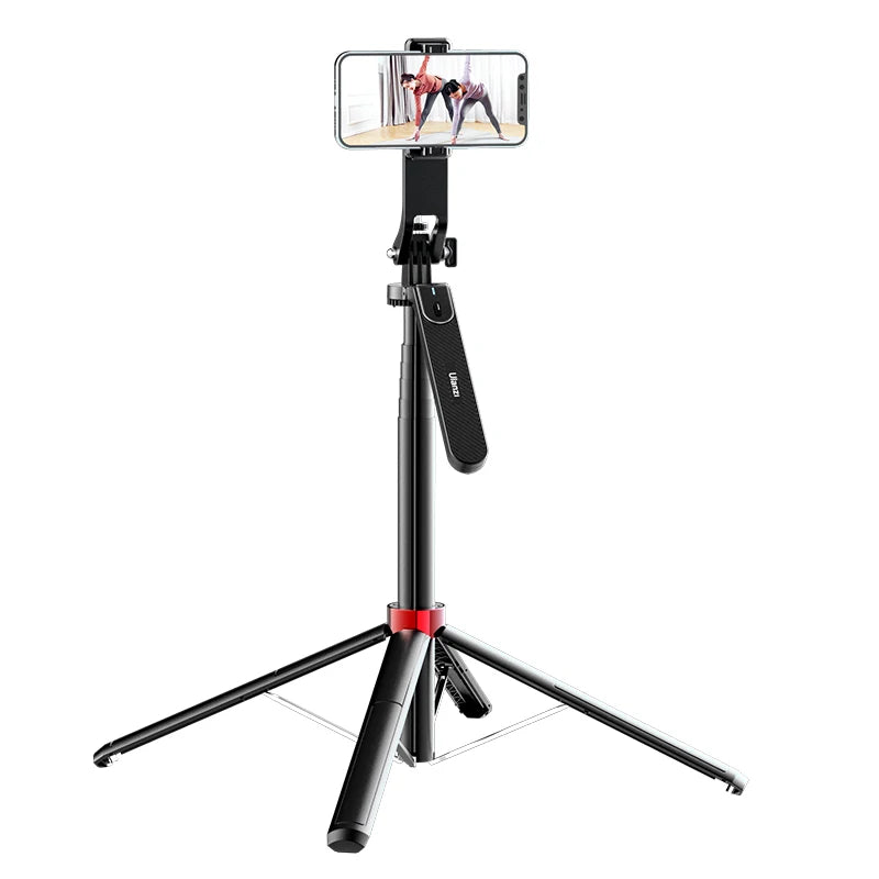 ULANZI MA09 PhoneStand for Live Streaming with Bluetooth Remote Control Gimbal Mode Selfie Stick Mode Stretchable Tripod