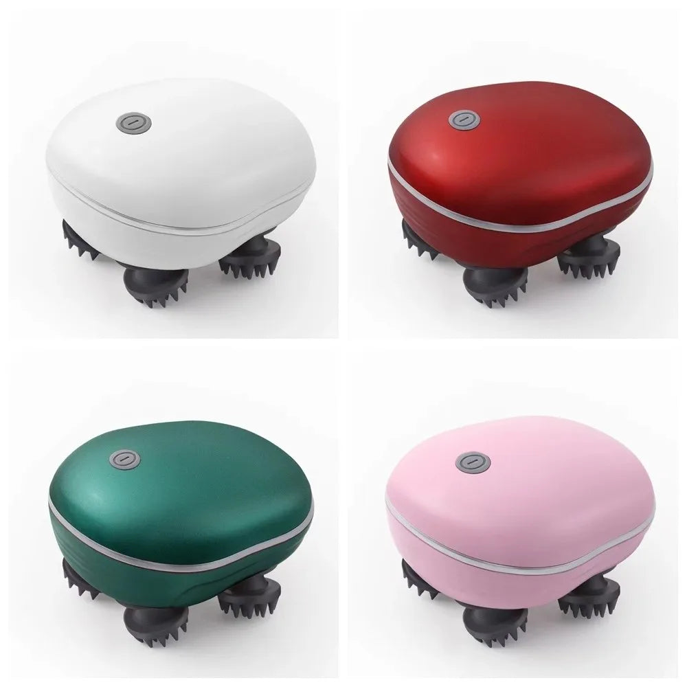 Muscle Massager Electric Head Massager Scalp Relax Vibration Scalp Massager Kneading Rechargeable Head Massage Machine Women/Men