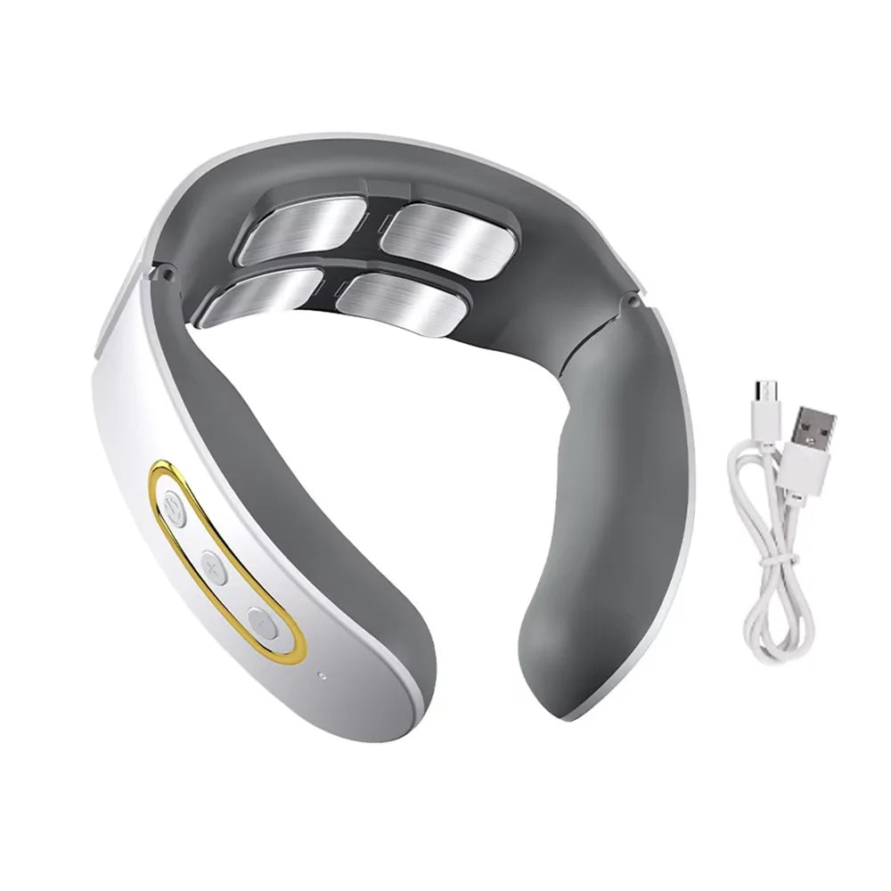 Smart Electric Massage Machine Neck and Shoulder Pulse Massager Kneading TENS Wireless Cervical Vertebra Relax Relief