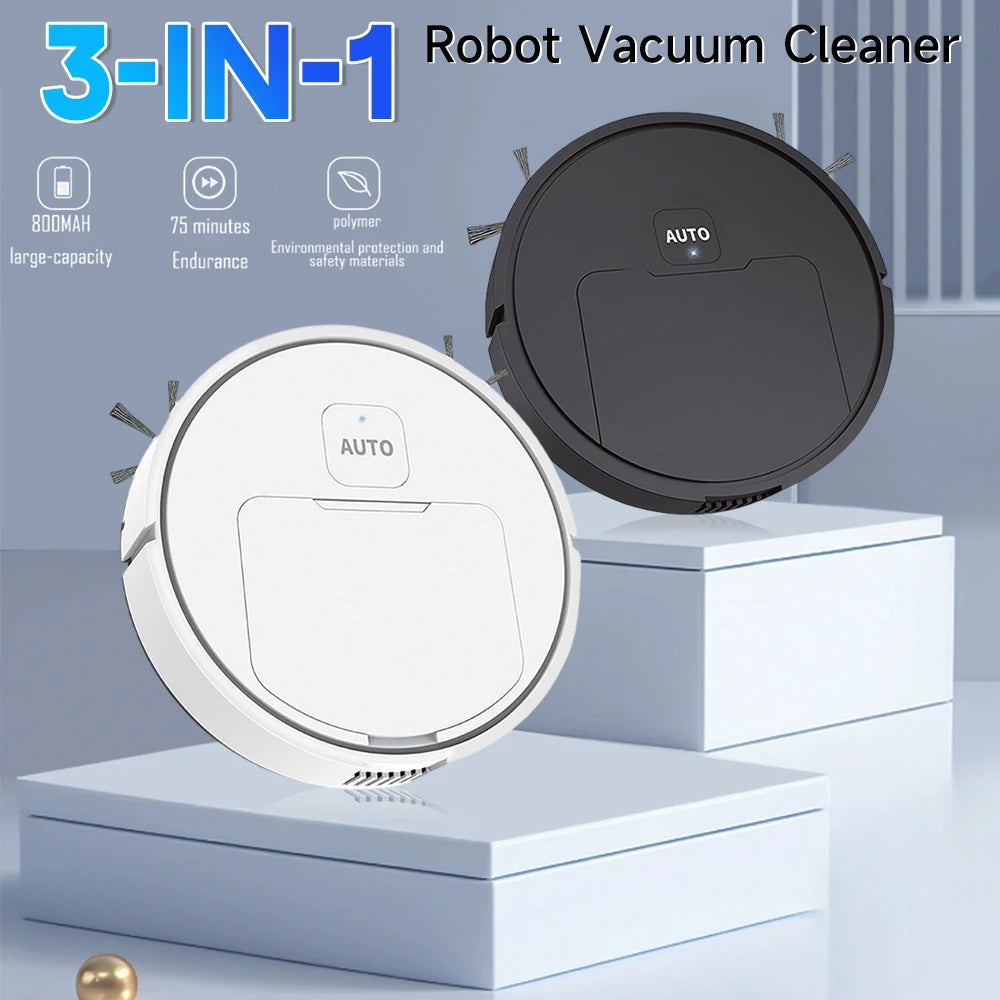 Rechargeable Sweeper Robot Automatic Cleaning Sweeping Machine 3 In 1 Vacuum Cleaner Mopping Home Office Electric Sweeper New