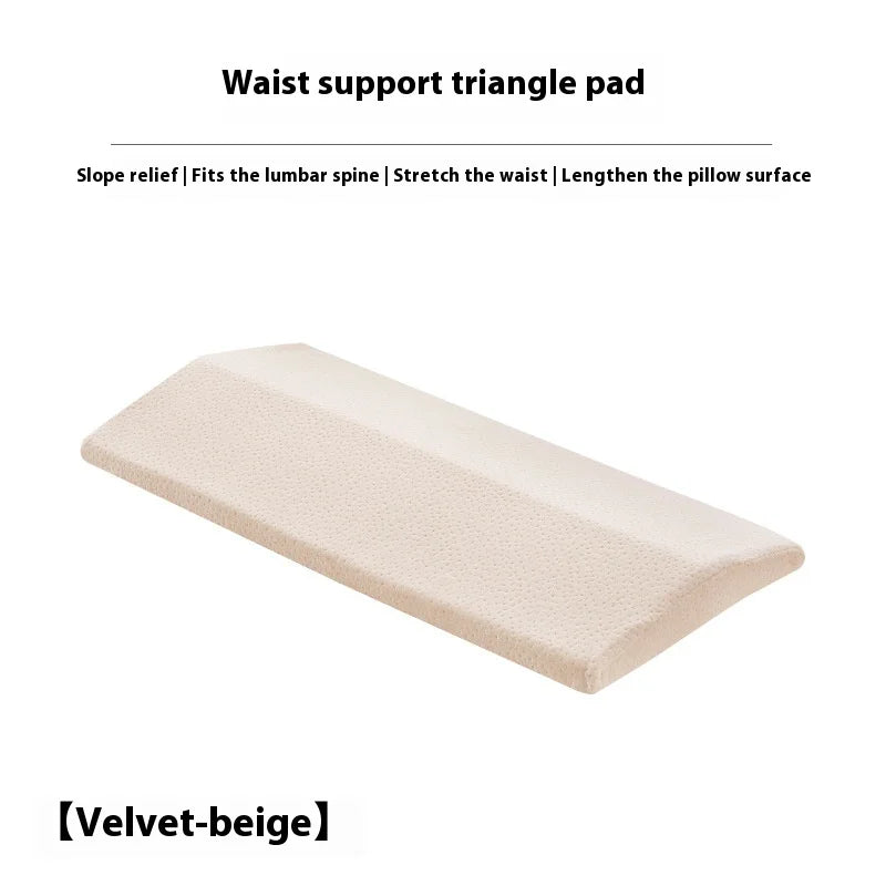 Lumbar Support Pillow, Back Support Memory Foam Pillow for Sleeping in Bed Waist Support Cushion for Lower Back Pain Relief