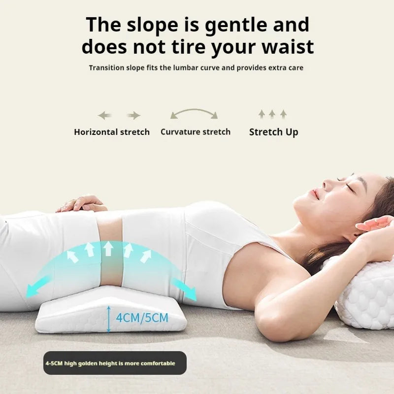 Lumbar Support Pillow, Back Support Memory Foam Pillow for Sleeping in Bed Waist Support Cushion for Lower Back Pain Relief