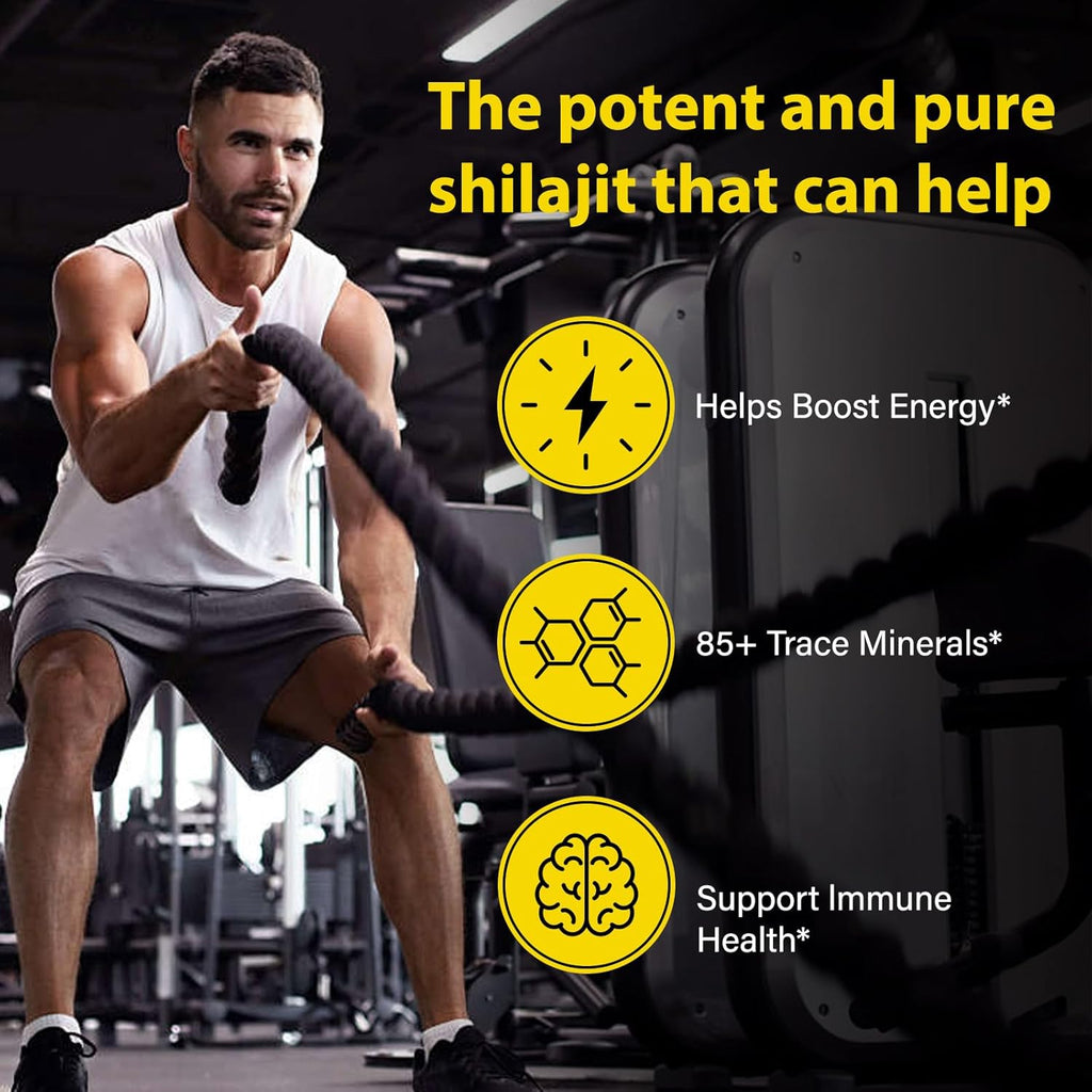 Shilajit Gummies for Men & Women - Shilajit Gold Gummies Rich in Ashwagandha, Gokshura with 85+ Minerals, Authentic Flavor,Organic, Zero Sugar & Vegan, 100% Natural - 80 Count (80 Count (Pack of 1))