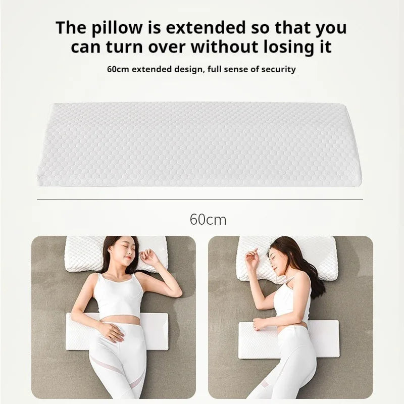Lumbar Support Pillow, Back Support Memory Foam Pillow for Sleeping in Bed Waist Support Cushion for Lower Back Pain Relief
